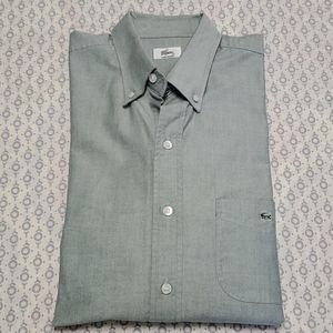Men's Lacoste Light Green Woven Shirt